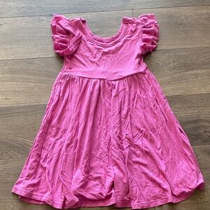 Little Sleepies Pink Ruffle Sleeve Dress